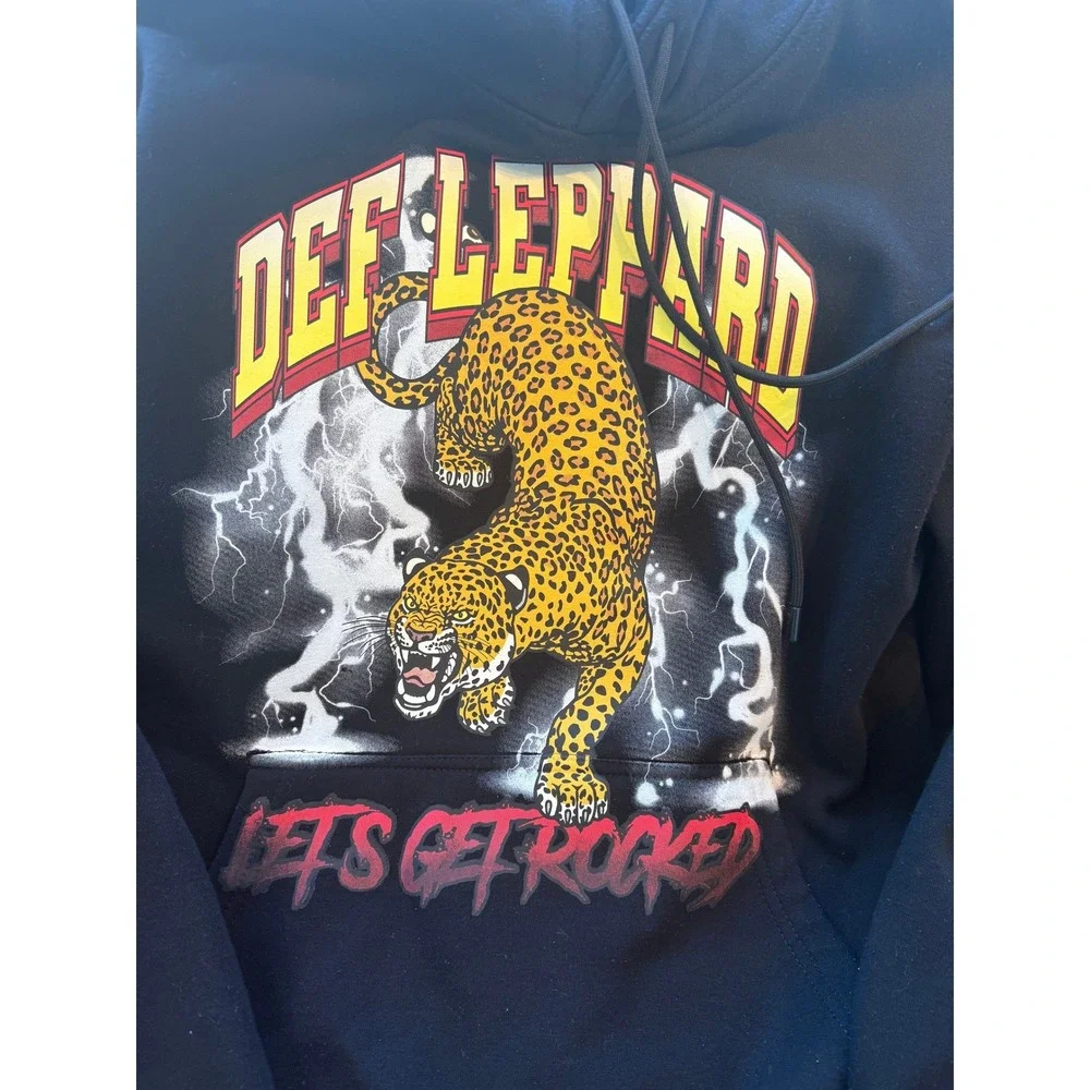 REASON x DEF LEPPARD Limited Edition Hoodie Metal Hard Rock‎ Size L